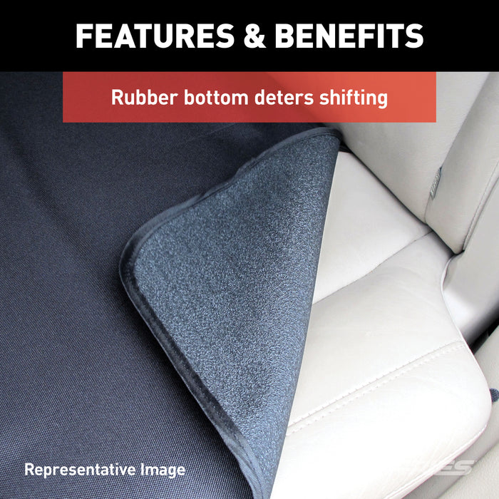 ARIES 3146-09 Seat Defender 58" x 55" Removable Waterproof Black Bench Seat Cover