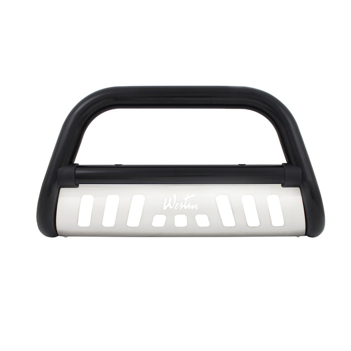 Westin 32-1965 Ultimate Bull Bar; 3 in. Dia.; Black Steel; w/Stainless Steel Skid Plate; - Truck Part Superstore