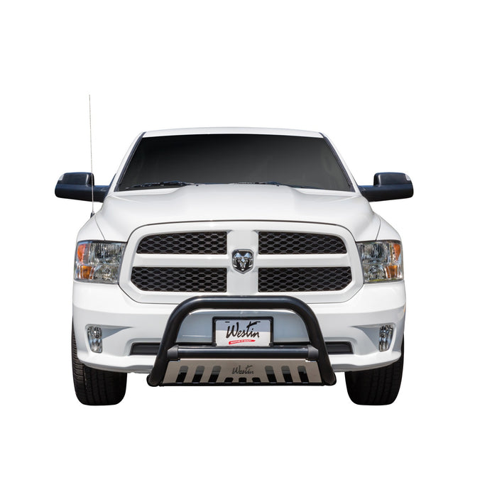 Westin 32-1965 Ultimate Bull Bar; 3 in. Dia.; Black Steel; w/Stainless Steel Skid Plate; - Truck Part Superstore