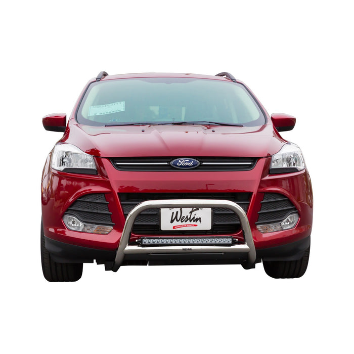 Westin 32-21010 Contour Safari Bull Bar; 2 in. Tube Diameter; Stainless Steel; w/Mount Kit; - Truck Part Superstore