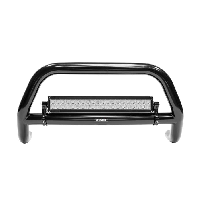 Westin 32-21055 Contour Safari Bull Bar; 2.5 in.; Black Powdercoated Steel; w/Mount Kit; - Truck Part Superstore