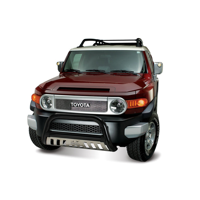 Westin 32-2215 Ultimate Bull Bar; 3 in. Dia.; Black Steel; w/Stainless Steel Skid Plate; - Truck Part Superstore