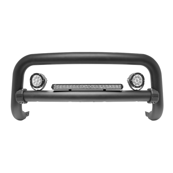 Westin 32-31005T Contour 3.5 Bull Bar; 3.5 in. Tube Diameter; Textured Black Steel; - Truck Part Superstore