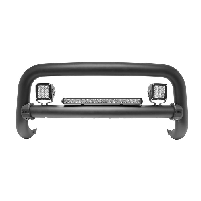 Westin 32-31005T Contour 3.5 Bull Bar; 3.5 in. Tube Diameter; Textured Black Steel; - Truck Part Superstore
