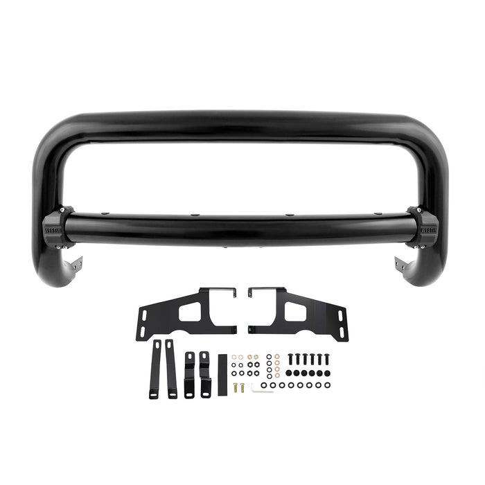 Westin 32-31005 Contour 3.5 Bull Bar; 3.5 in. Tube Diameter; Black Steel; - Truck Part Superstore