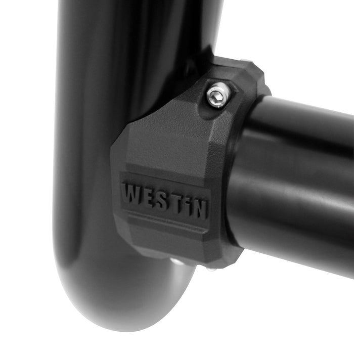 Westin 32-31015 Contour 3.5 Bull Bar; 3.5 in. Tube Diameter; Black Steel; - Truck Part Superstore