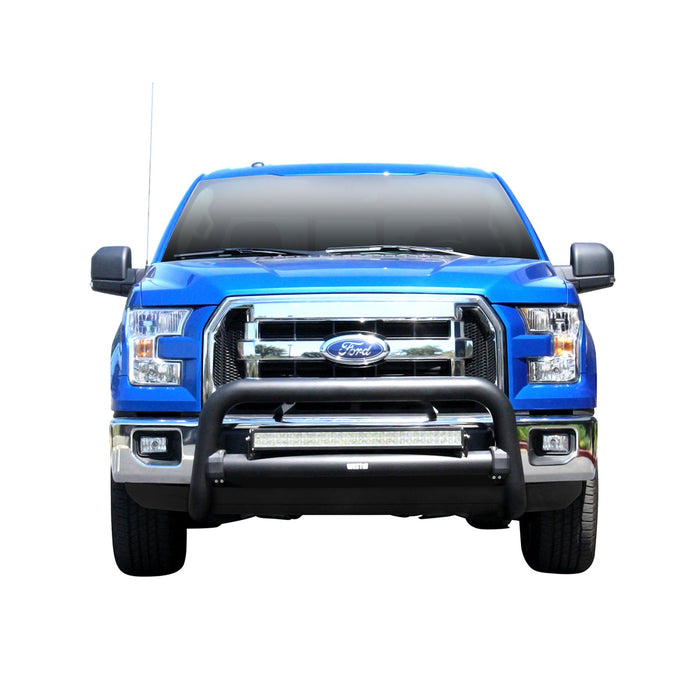 Westin 32-31025T Contour 3.5 Bull Bar; 3.5 in. Tube Diameter; Textured Black Steel; - Truck Part Superstore