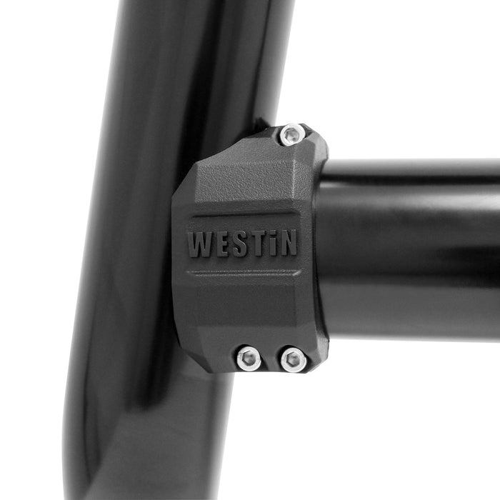 Westin 32-31025 Contour 3.5 Bull Bar; 3.5 in. Tube Diameter; Black Steel; - Truck Part Superstore