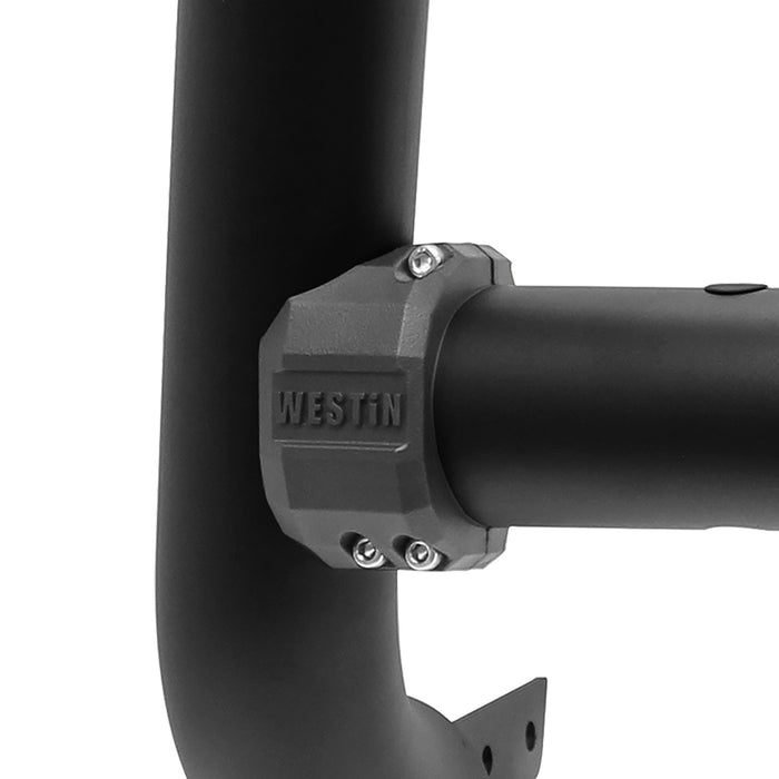 Westin 32-31085T Contour 3.5 Bull Bar; 3.5 in. Tube Diameter; Textured Black Steel; - Truck Part Superstore