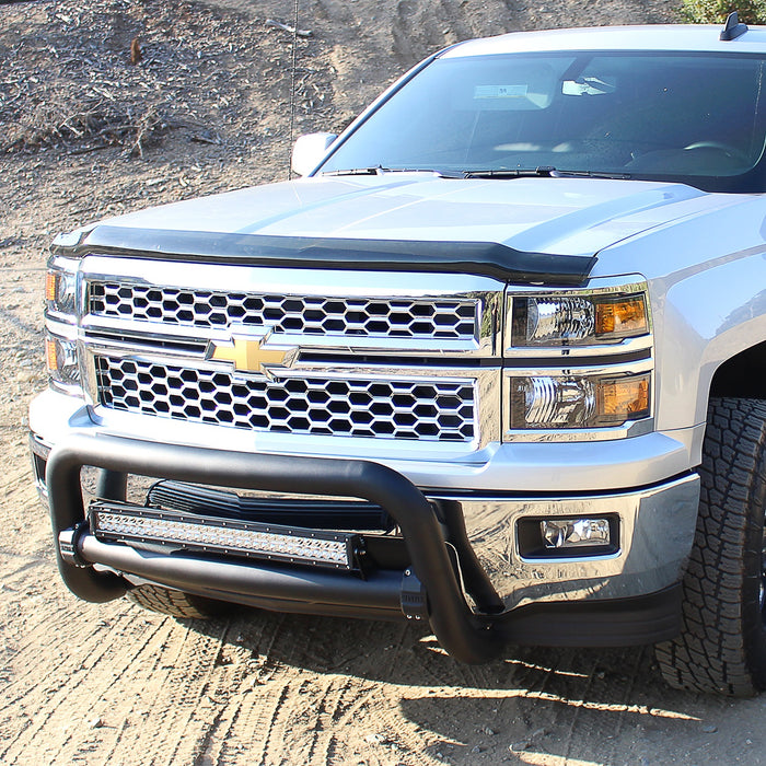 Westin 32-31105T Contour 3.5 Bull Bar; 3.5 in. Tube Diameter; Textured Black Steel; - Truck Part Superstore