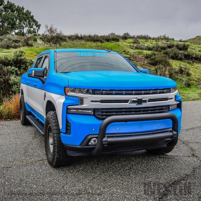 Westin 32-31115T Contour 3.5 Bull Bar; 3.5 in. Tube Diameter; Textured Black Steel; - Truck Part Superstore