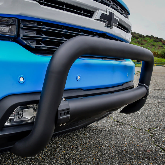 Westin 32-31115T Contour 3.5 Bull Bar; 3.5 in. Tube Diameter; Textured Black Steel; - Truck Part Superstore