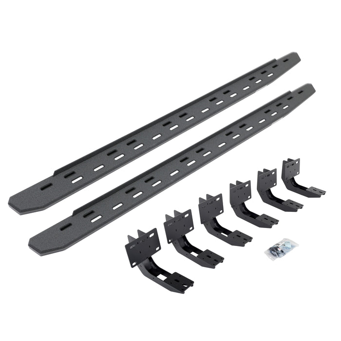 Go Rhino 69630680ST RB30 Slim Line Running Boards with Mounting Bracket Kit - Truck Part Superstore