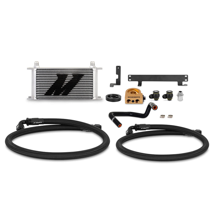 Mishimoto MMOC-WRX-22TSL Thermostatic Oil Cooler Kit, Fits Subaru WRX 2022+, Silver - Truck Part Superstore