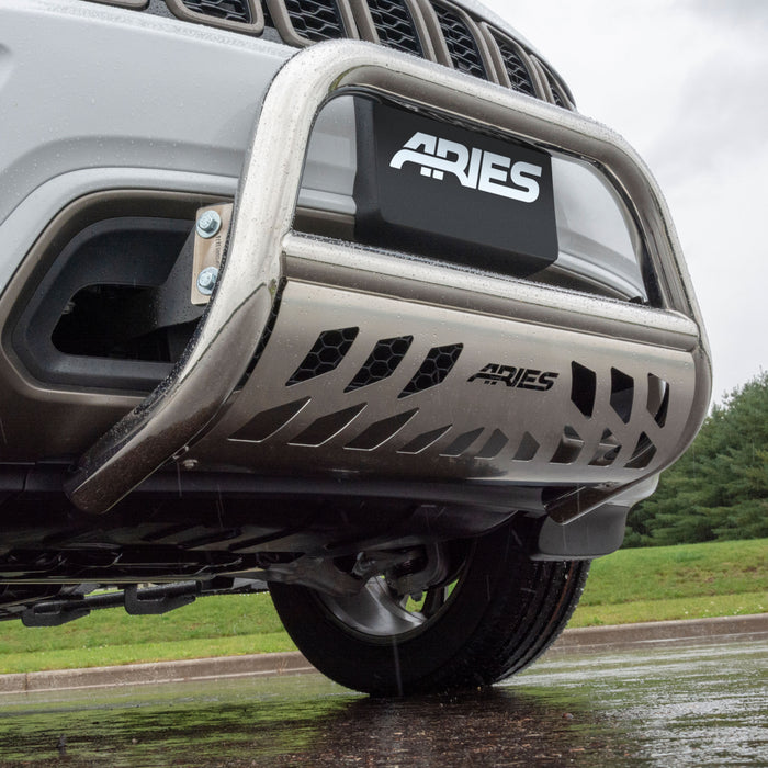 ARIES 35-5005 3" Polished Stainless Bull Bar, Select Dodge, Ram 1500 for Select Ram 1500