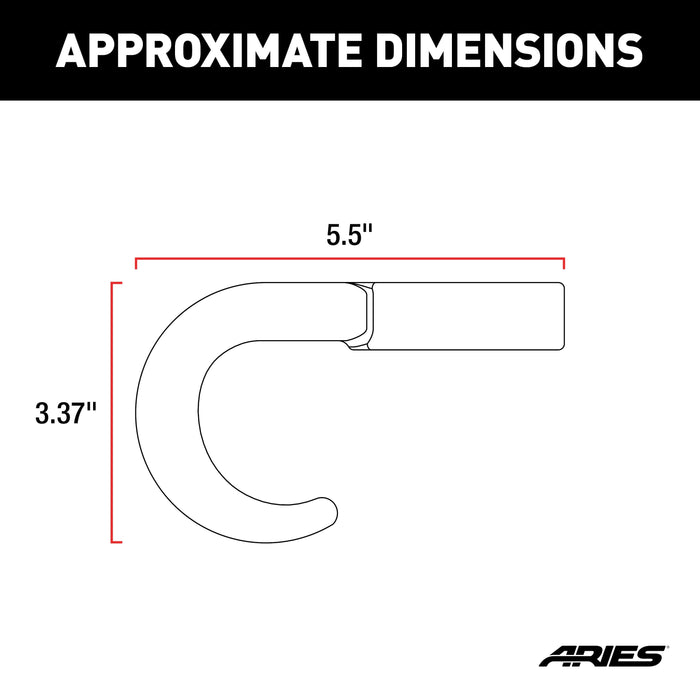 ARIES 35-5TOW Bull Bar Tow Hooks for Dodge, Ram Trucks