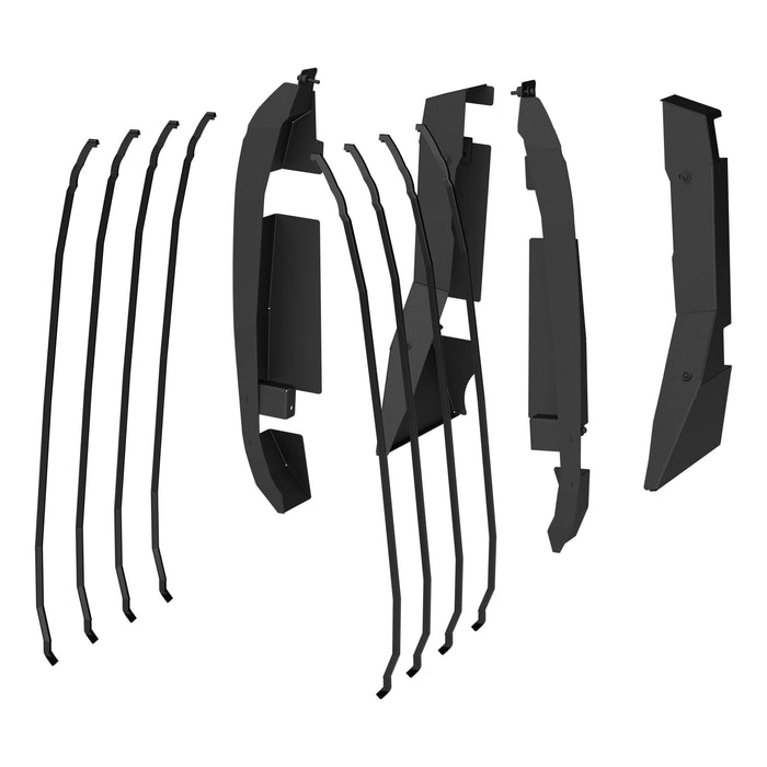 ARIES 3500255 Tube   Door Hinge Covers for Ford Bronco 4-Door - 4-Piece Set for Select Ford Bronco