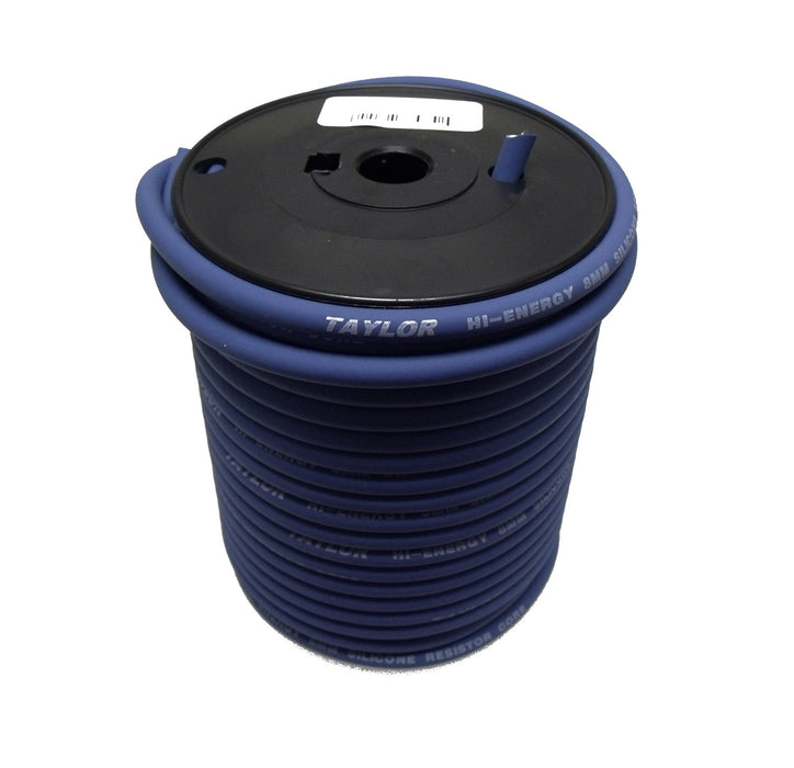 Taylor Cable 35652 High Energy Ignition Wire; Bulk Roll; Resistor Core; 100 ft.; 8mm; Blue; - Truck Part Superstore