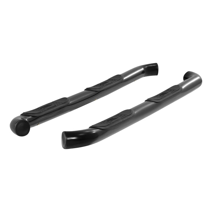 ARIES 35700 3" Round Black Steel Side Bars, Select Jeep Wrangler JK Unlimited for Select Jeep Wrangler