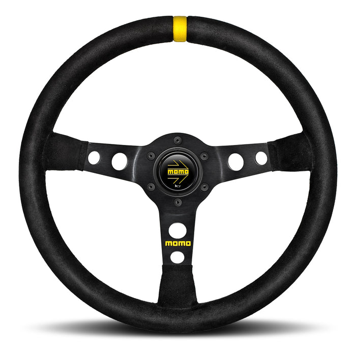MOMO AUTOMOTIVE ACCESSORIES R1905/35S MOD 07 Steering Wheel Black Suede