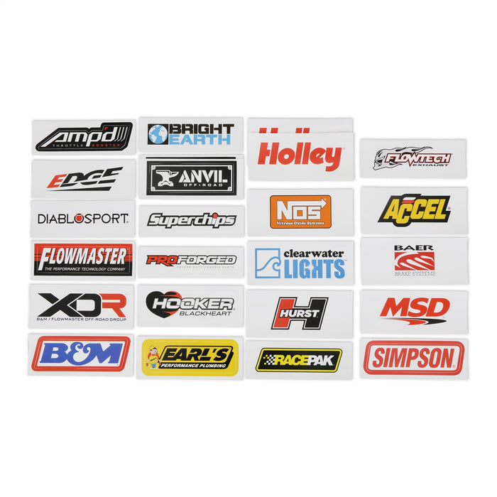 Holley 36-563 Holley Sticker Pack; Truck Brands; 24 Pcs.; - Truck Part Superstore