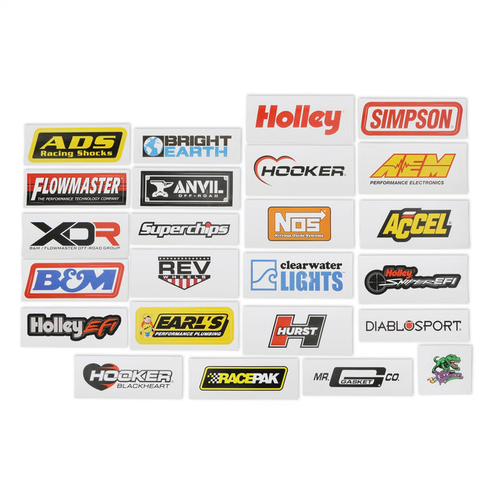 Holley 36-565 Holley Sticker Pack; Off Road Brands; 24 Pcs.; - Truck Part Superstore