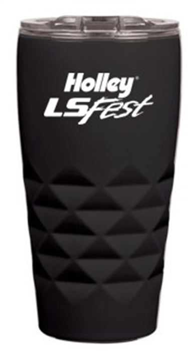 Holley 36-573 LS Fest Tumbler; 16 oz.; Double Wall Insulated; Black; - Truck Part Superstore