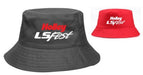 Holley 36-574 LS Fest Hat; Reversible Bucket Hat; Red/Black; - Truck Part Superstore