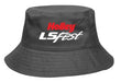Holley 36-574 LS Fest Hat; Reversible Bucket Hat; Red/Black; - Truck Part Superstore