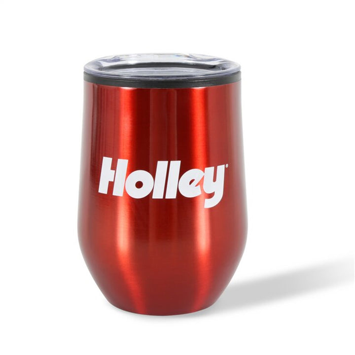 Holley 36-589 Holley Wine Tumbler; 12 oz; Stainless Steel; Red; - Truck Part Superstore