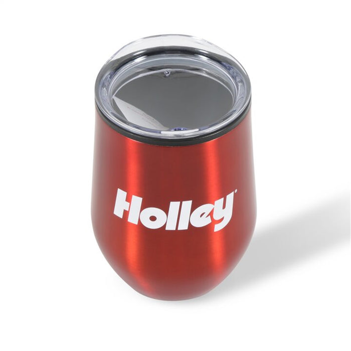 Holley 36-589 Holley Wine Tumbler; 12 oz; Stainless Steel; Red; - Truck Part Superstore