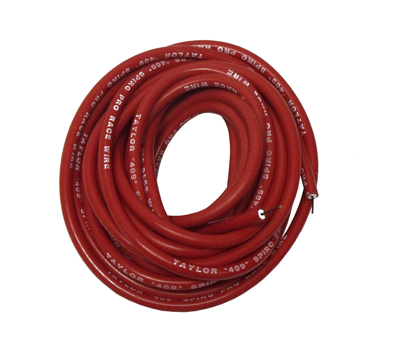 Taylor Cable 36271 409 Pro Race Ignition Wire; Bulk Roll; Spiro-Wound; 10.4mm; 30 ft.; Red; - Truck Part Superstore