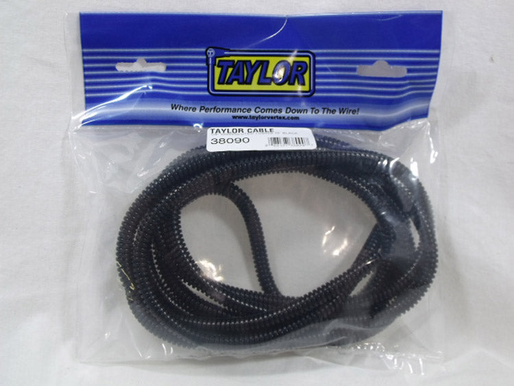 Taylor Cable 38090 Convoluted Tubing; 0.25 in. I.D.; 10 ft.; Black - Truck Part Superstore