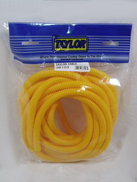 Taylor Cable 38103 Convoluted Tubing; 3/8 in. I.D.; 25 ft.; Yellow; - Truck Part Superstore