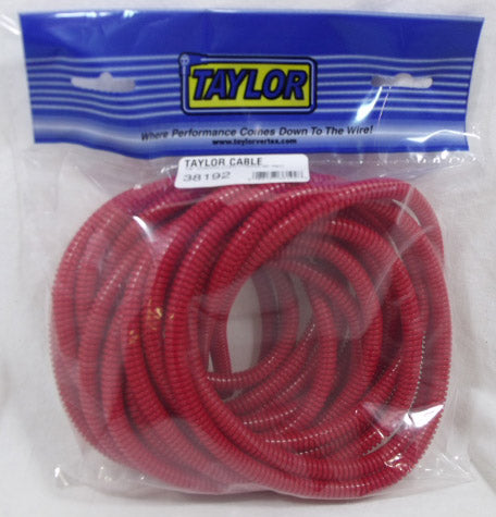 Taylor Cable 38192 Convoluted Tubing; 0.25 in. I.D.; 25 ft.; Red; - Truck Part Superstore