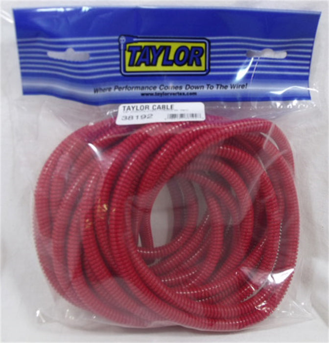 Taylor Cable 38192 Convoluted Tubing; 0.25 in. I.D.; 25 ft.; Red; - Truck Part Superstore