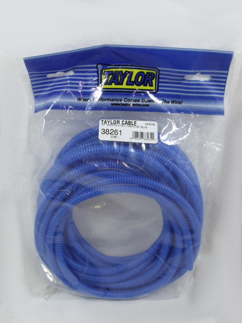 Taylor Cable 38261 Convoluted Tubing; 0.25 in. I.D.; 25 ft.; Blue; - Truck Part Superstore