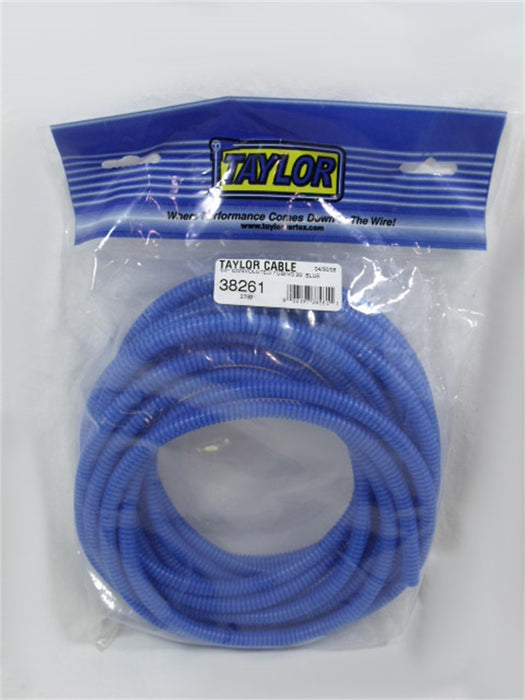 Taylor Cable 38261 Convoluted Tubing; 0.25 in. I.D.; 25 ft.; Blue; - Truck Part Superstore