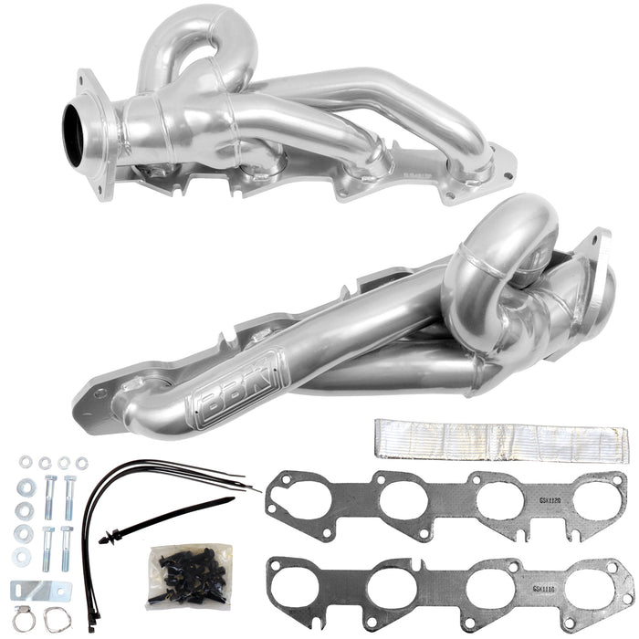 BBK Performance Parts 40150 2019-2023 DODGE RAM TRUCK 5.7L 1-3/4 SHORTY HEADERS (POLISHED SILVER CERAMIC) - Truck Part Superstore