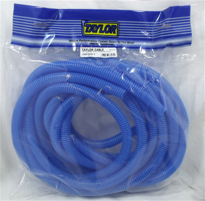Taylor Cable 38561 Convoluted Tubing; 0.5 in. I.D.; 25 ft.; Blue; - Truck Part Superstore