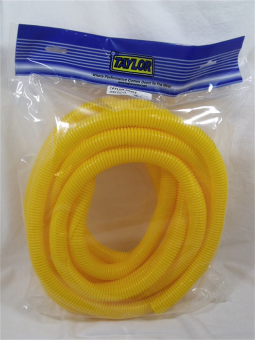 Taylor Cable 38703 Convoluted Tubing; 0.75 in. I.D.; 25 ft.; Yellow; - Truck Part Superstore