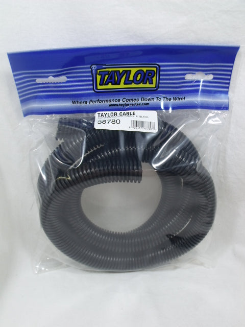 Taylor Cable 38780 Convoluted Tubing; 0.75 in. I.D.; 5 ft.; Black - Truck Part Superstore