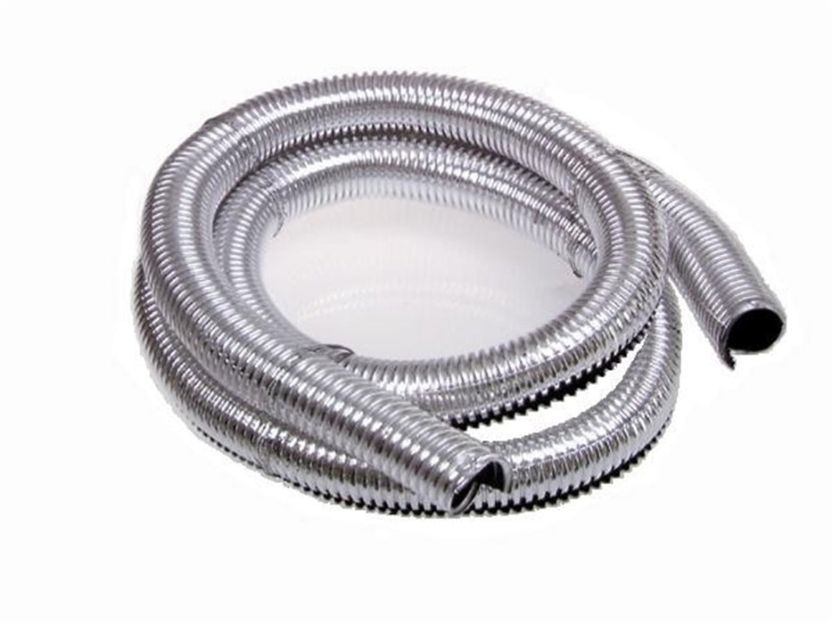 Taylor Cable 39004 ShoTuff™ Convoluted Tubing; 0.75 in. I.D.; 41 in.; Chrome; - Truck Part Superstore