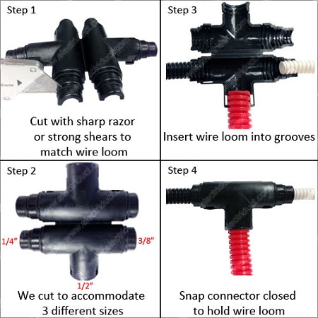 Taylor Cable 39100 Split Loom T-Kit - Truck Part Superstore