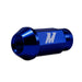 Mishimoto MMLG-125-20LBL Mishimoto Aluminum Locking Lug Nuts M12x1.25, 20pc Set, Blue - Truck Part Superstore