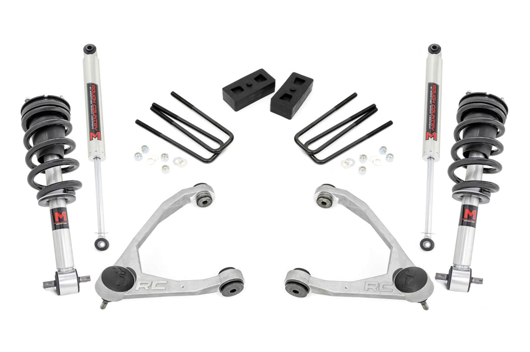 Rough Country 24640 3.5 Inch Lift Kit - Cast Steel - M1 Strut - Chevy/GMC 1500 (07-13) - Truck Part Superstore