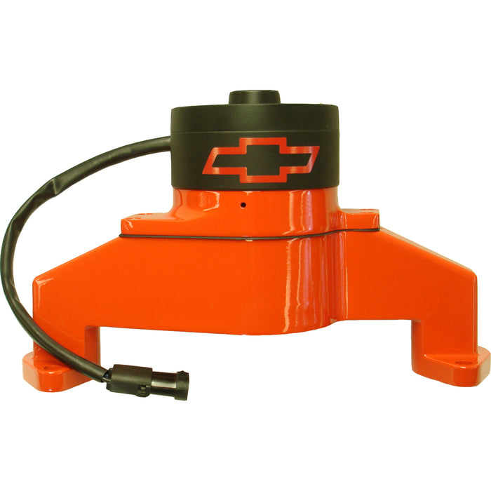 Proform 141-675 Electric Engine Water Pump; Aluminum; Orange with Bowtie Logo; Fits BB Chevy - Truck Part Superstore