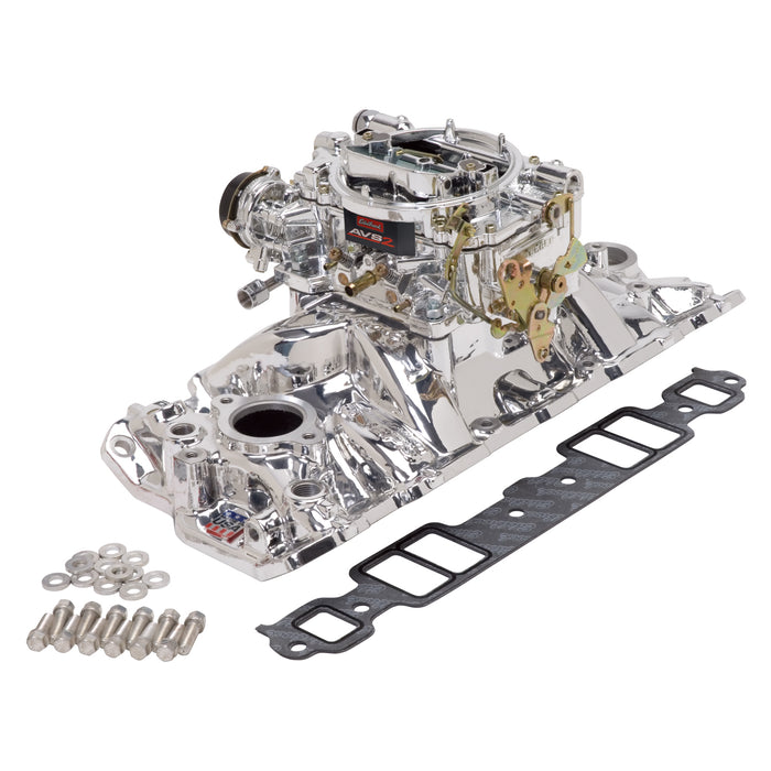 Edelbrock 20214 Engine Intake Manifold / Carburetor Kit - Truck Part Superstore