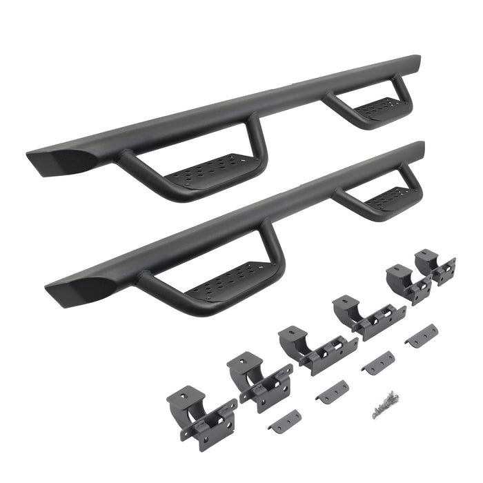 Go Rhino D224506T Drop down hoop step design is ideal for lifted vehicles or larger tires - Truck Part Superstore