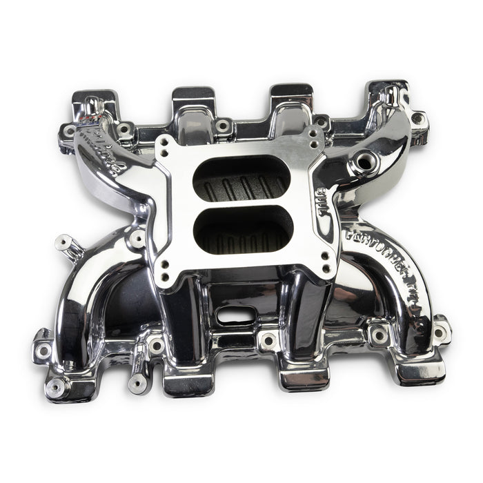 Edelbrock 71187-CP Performer RPM Small Block Chevy LS1 Intake Manifold Only, Chrome Plasma finish - Truck Part Superstore